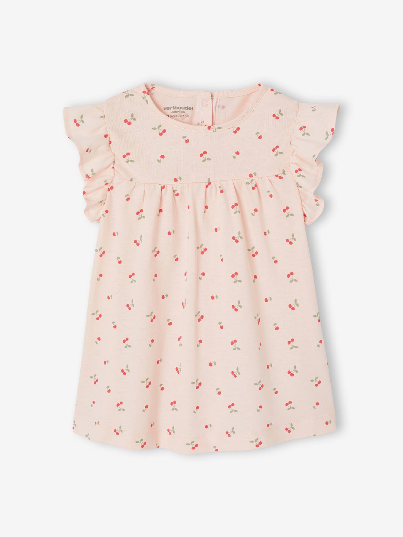 Vertbaudet Jersey Babyjurk Rozen
