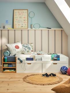 Slaapkamer en Opbergoplossingen-Slaapkamer-Kinderbed met opbergruimte en bibliotheek