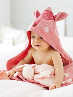 Linge de maison et décoration-Cape de bain + gant de toilette Biche