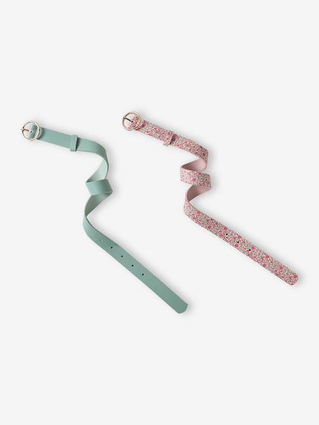 Fille-Lot de 2 ceintures fille