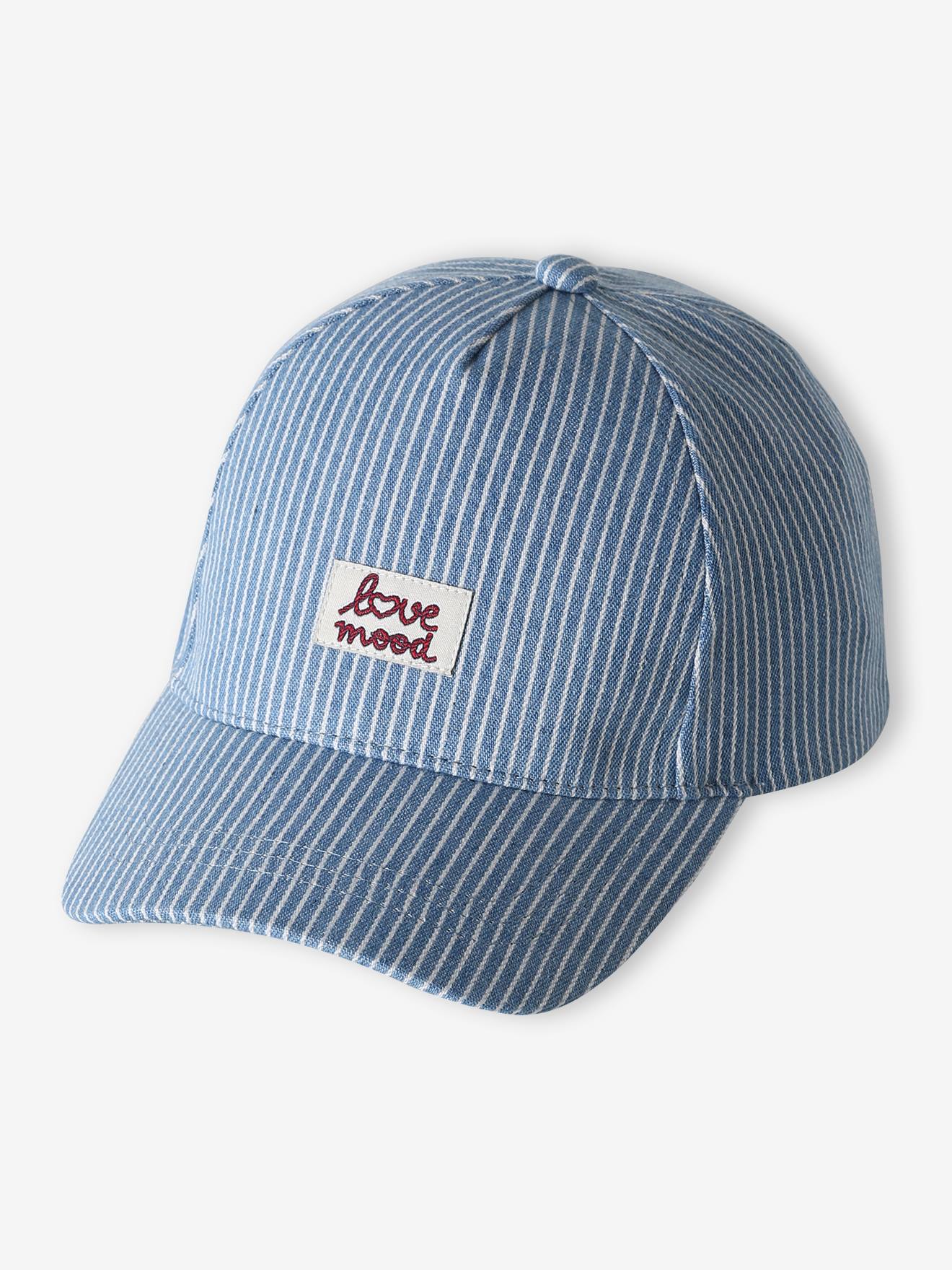 Vertbaudet Verstelbare Pet Blauw, Gestreept