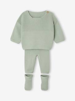 -Ensemble bébé garçon tricot 3 pièces