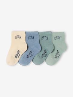 Baby-Sokken, kousen-Set van 4 paar babysokjes "little"