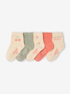 Baby-Sokken, kousen-Set van 5 paar sokken babymeisje