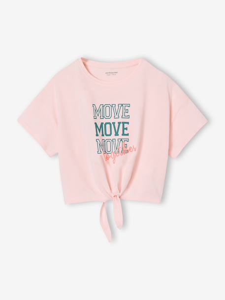 Fille-T-shirt, sous-pull-T-shirt-T-shirt manches courtes sport