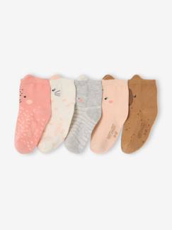 Baby-Sokken, kousen-Set van 5 sokken voor babymeisjes