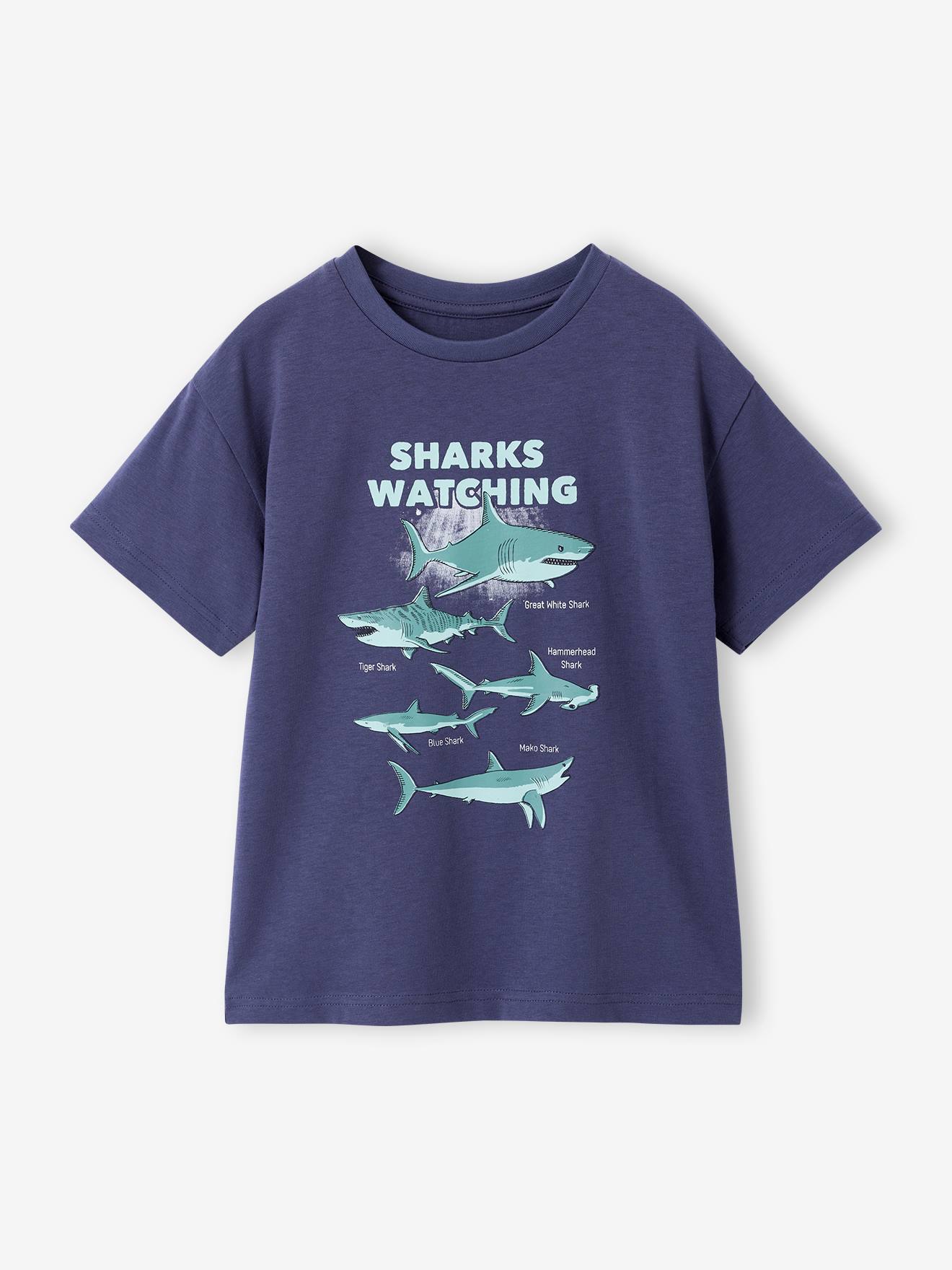 Vertbaudet Jongensshirt Dierenmotief Leiblauw