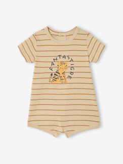 Bébé-Salopette, combinaison-Combinaison courte bébé jersey