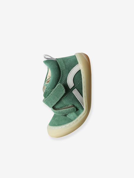 Chaussures premiers pas bébé velcro beige+bleu+bleu électrique+bleu océan+lot beige+lot marron+lot vert+marron+ocre+vert+vert sauge - vertbaudet enfant 