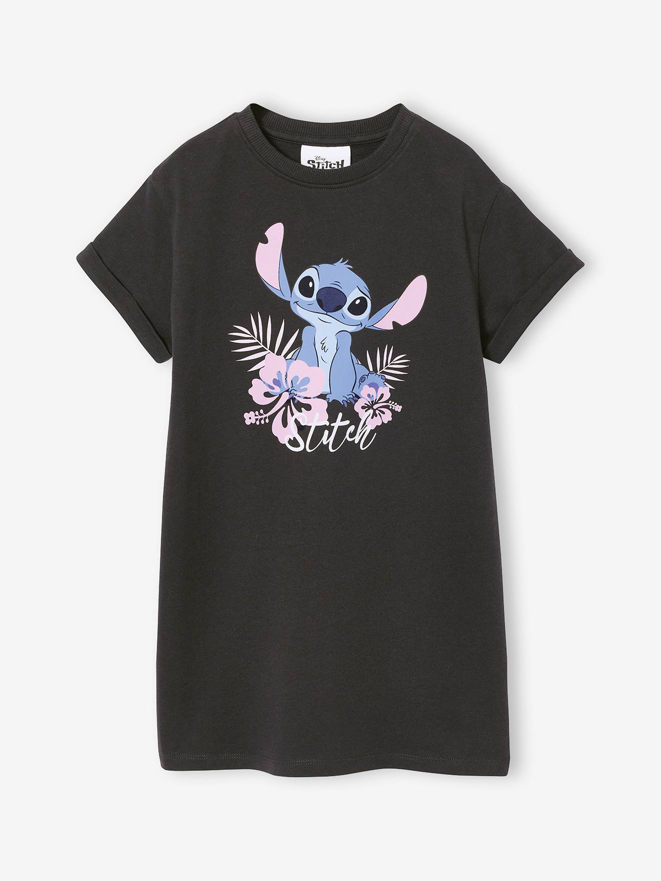 Jurk Met Korte Mouwen Lilo & Stitch Antraciet