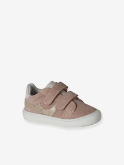 Chaussures-Chaussures bébé 17-26-Baskets bébé cuir à scratchs
