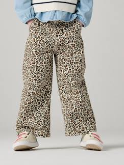 -Pantalon fille large imprimé 