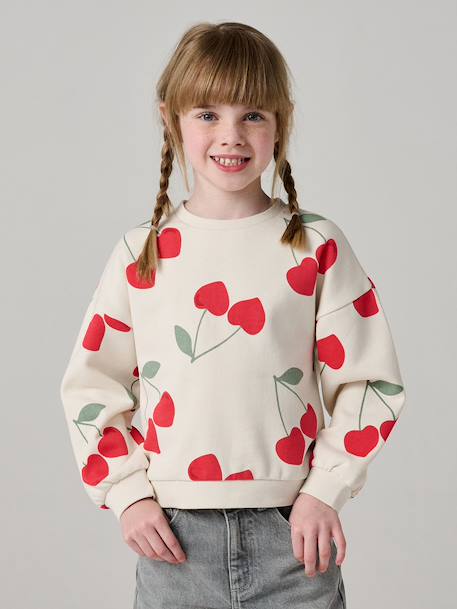 Fille-Pull, gilet, sweat-Sweat-Sweat fille motifs fantaisie 