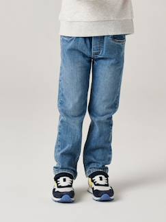 Jongens-Broek-Onverwoestbare rechte relaxjeans jongens, eenvoudig aan te trekken