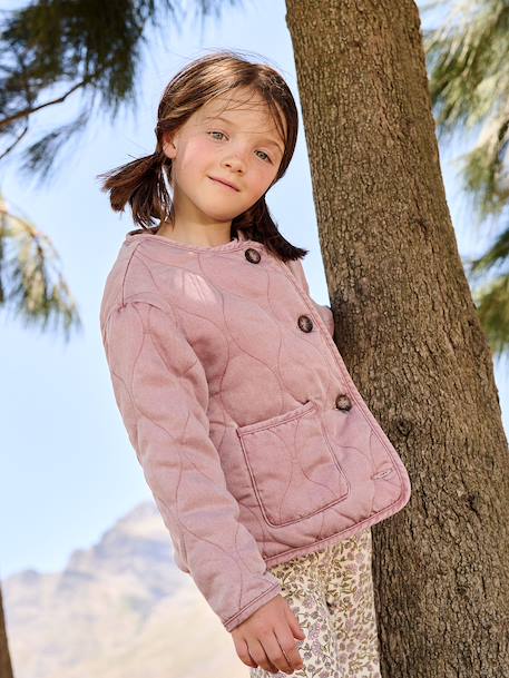Fille-Veste matelassée fille doublée sherpa