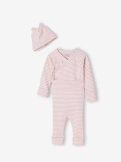 Baby-Babyset-Babyset body, legging en muts met strepen