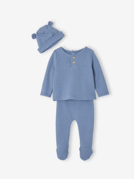 Bébé-Ensemble naissance 3 pièces tee-shirt personnalisable legging bonnet 