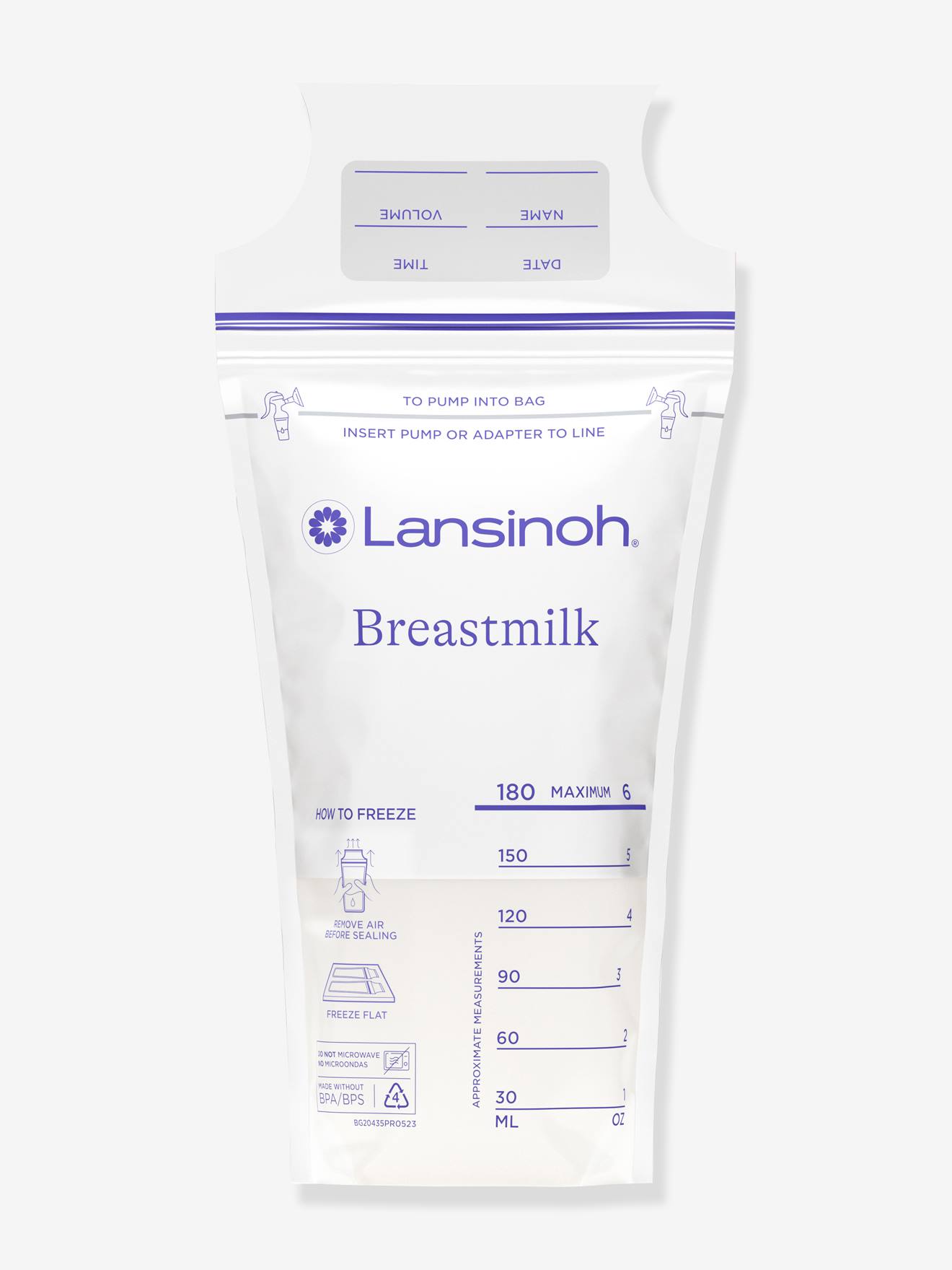Zakjes Voor Het Bewaren Van Moedermelk 50 Stuks Lansinoh Wit