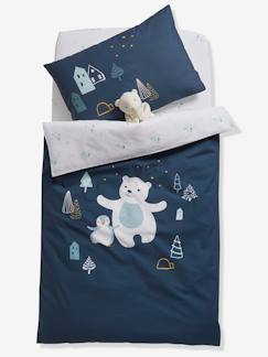 Taie D Oreiller Bebe Laponie Bleu Nuit Linge De Maison Et Decoration