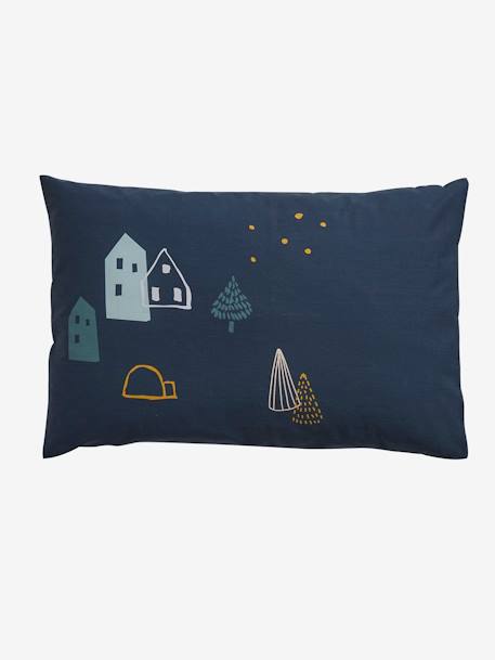 Taie D Oreiller Bebe Laponie Bleu Nuit Linge De Maison Et Decoration