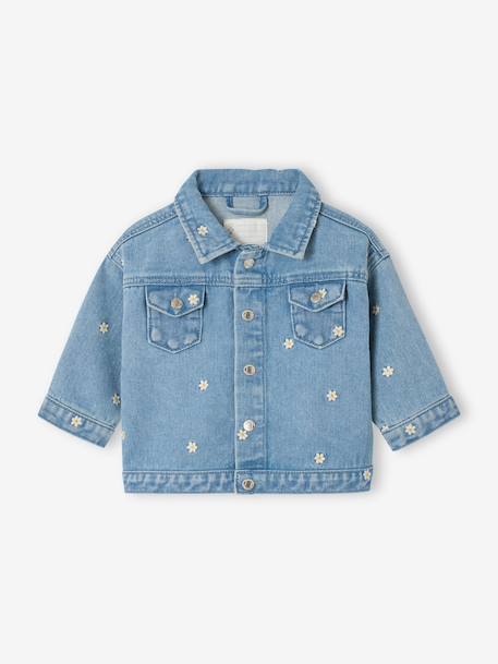 Bébé-Veste denim bébé fille fleurs