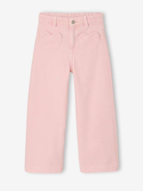 Fille-Pantalon-Pantalon large fille poches cœur