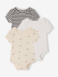 Baby-Set van 3 body's baby korte mouwen hond