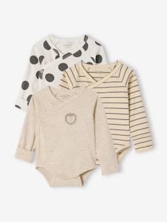 Baby-Set van 3 body's voor pasgeborenen met lange mouwen