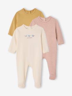 Bébé-Pyjama, surpyjama-Lot 3 pyjamas bébé en coton bio
