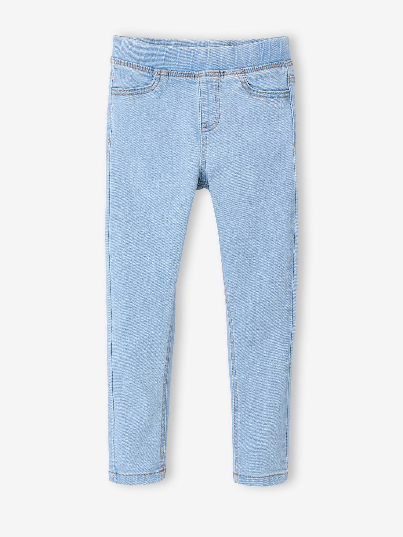 Vertbaudet Jeans Tregging Voor Meisjes Gebleekt Denim