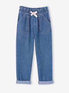Meisje-Paper bag jeans broek