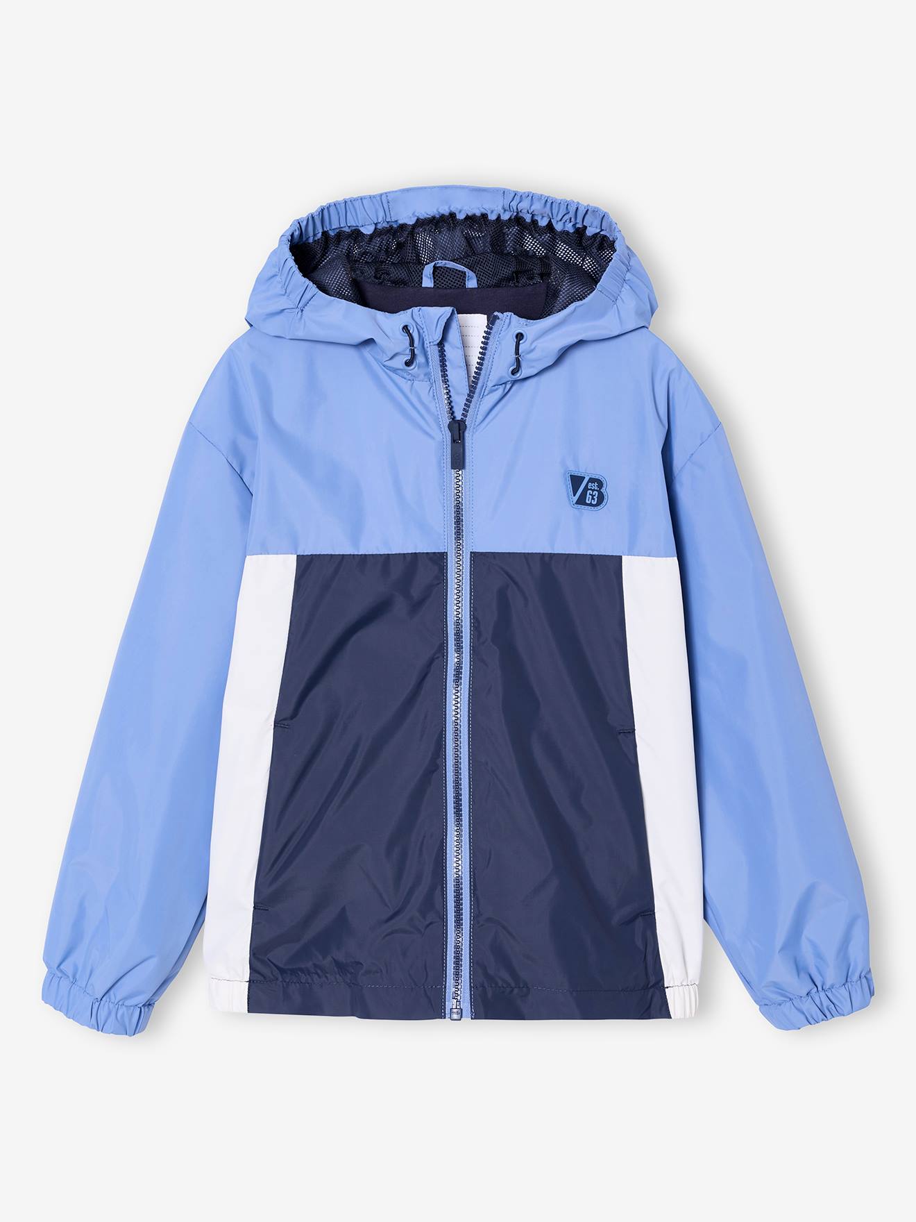 Vertbaudet Windjack Colorblock Voor Jongens Middenblauw
