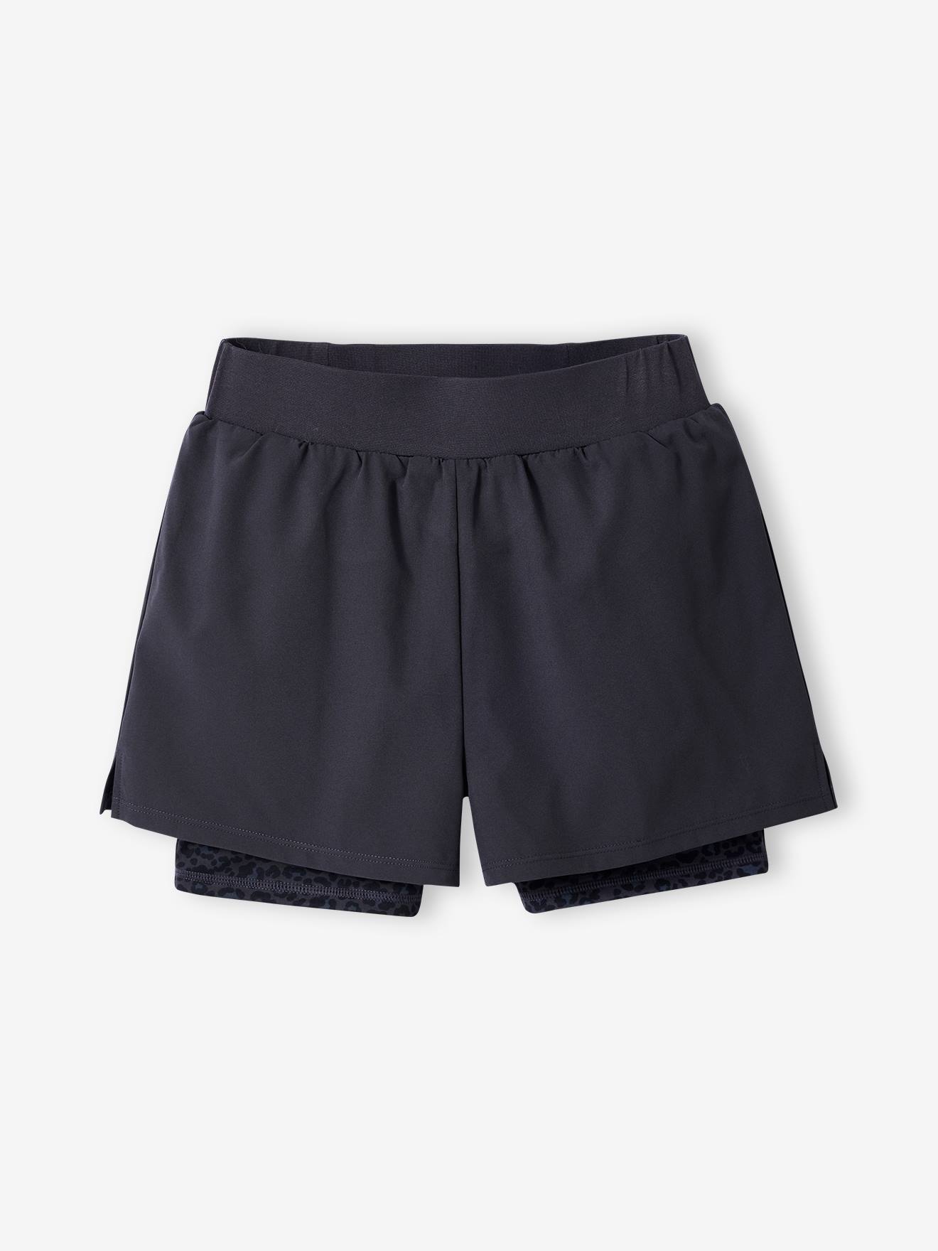 Jonen Sportshort Voor Meisjes Zwart