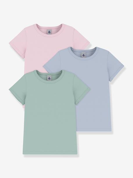 Fille-T-shirt, sous-pull-Lot 3 t-shirts Petit Bateau