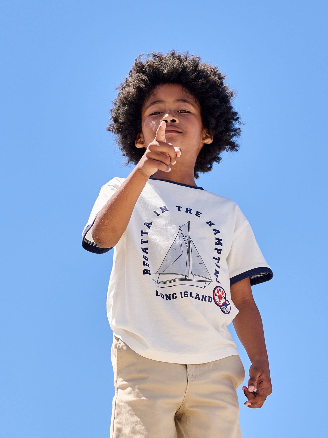 Vertbaudet T-shirt Jongens Korte Mouwen Ecru