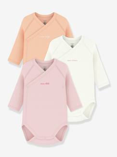 -Lot 3 bodies croisés bébé Petit Bateau