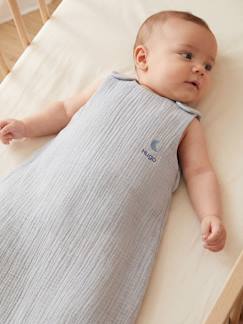 Linnengoed en decoratie-Baby beddengoed-Zomerslaapzak zonder voering in biologisch katoenen gaas*, personaliseerbaar 
