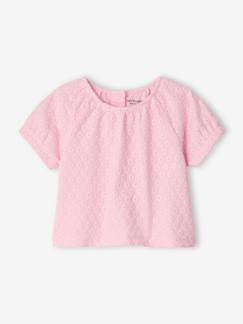 Baby-T-shirt, coltrui-T-shirt met korte mouwen geborduurd