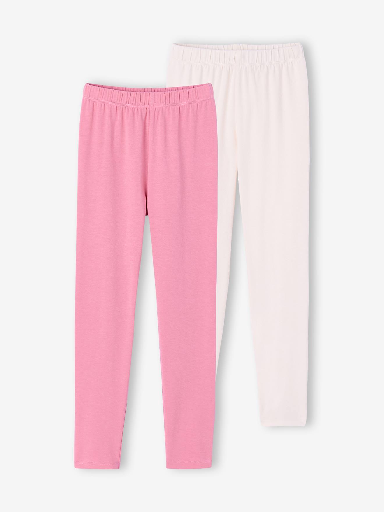 Vertbaudet Set Van 2 Leggings Voor Meisjes Ecru