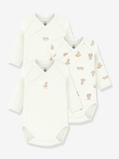 -Lot 3 bodies croisés bébé Petit Bateau