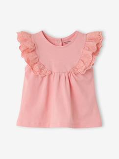 Baby-T-shirt met Engels borduursel babymeisje