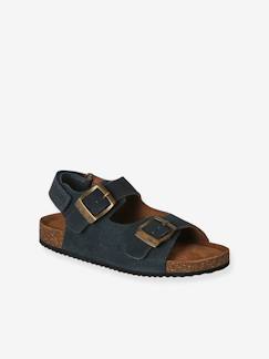 Chaussures-Sandales garçon cuir boucles