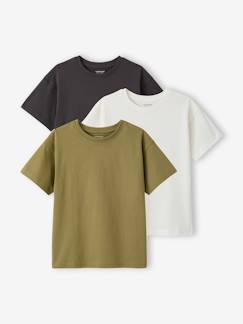 Lot de 3 t-shirts Basics garçon unis  - vertbaudet enfant