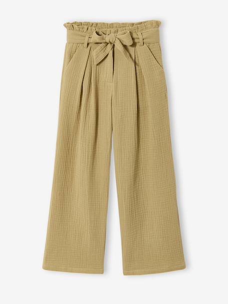 Fille-Pantalon en gaze de coton fille Jonen