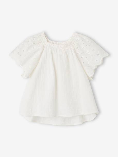 Ensemble 2 pièces short fille Ella Happy Time blanc - vertbaudet enfant 