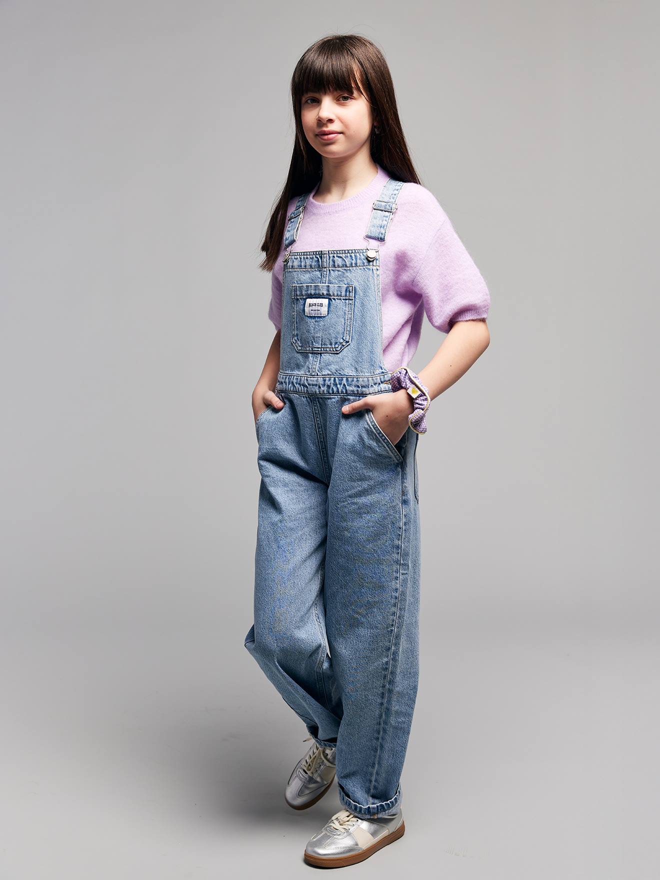Jonen Salopet Meisjes Denim Lichtblauw