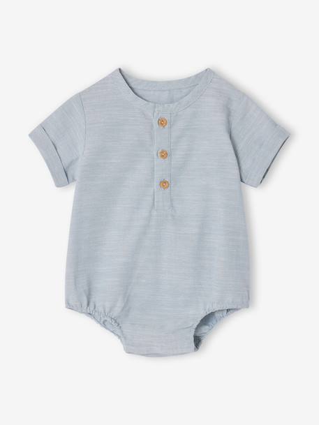 Body bébé garçon manches courtes bleu ciel - vertbaudet enfant 