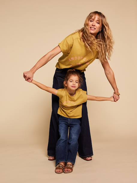 Fille-T-shirt, sous-pull-T-shirt fille coton bio