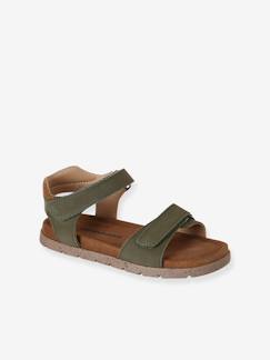 Sandales scratchées cuir enfant  - vertbaudet enfant