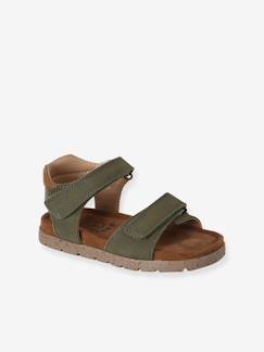 Sandales cuir enfant à scratchs collection maternelle  - vertbaudet enfant
